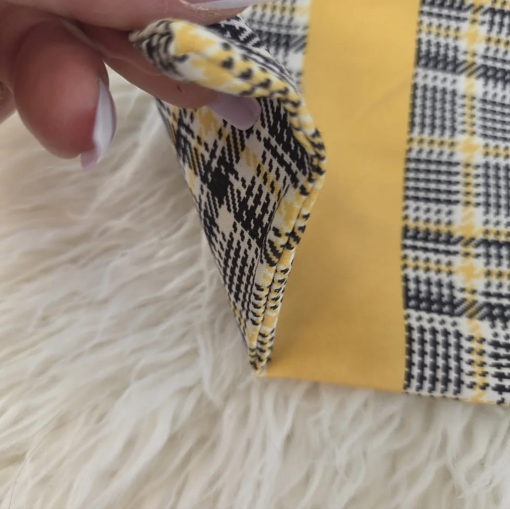 Ipsy Glam Bag Plus Medium Glen Plaid Cosmetic Bag
